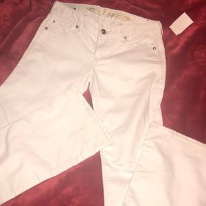 EXPRESS white boot cut jeans (4)